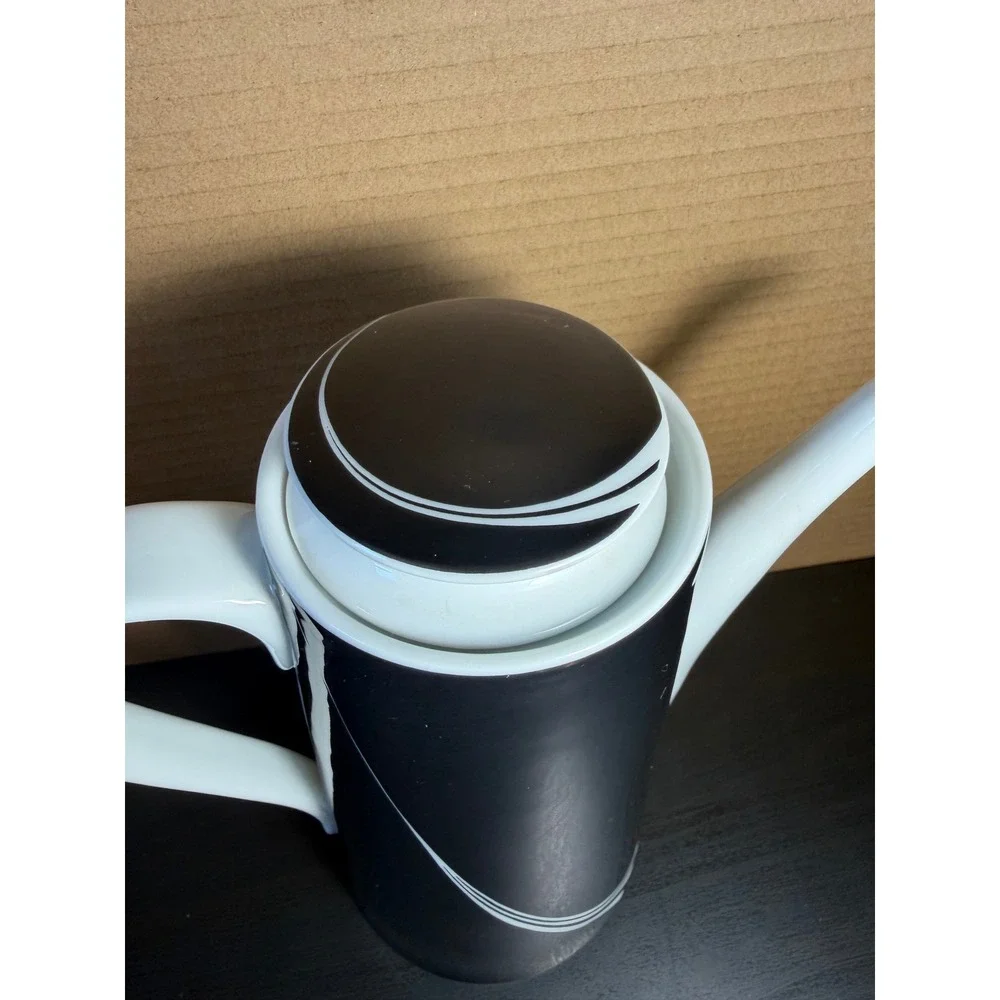 Block Spal Portugal Black Pearl Coffee Pot Jack Prince Jewels Mid Century Modern
